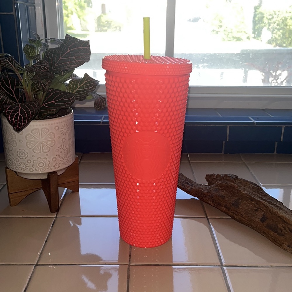 Neon Pink Starbucks Tumbler
